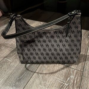 Vintage Dooney & Bourke Small Signature DB Shoulder Bag
